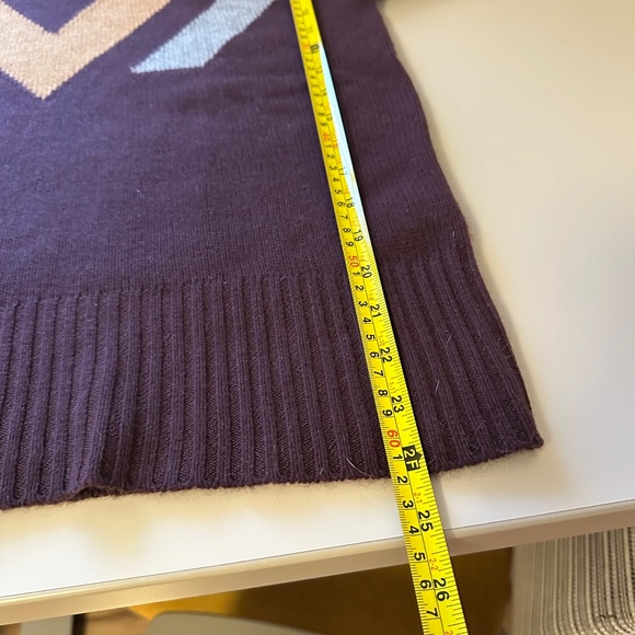 Alps & Meters Women's Ski Race Knit Wool-Cashmere Top in Maroon | Size Large - Picture 8 of 9